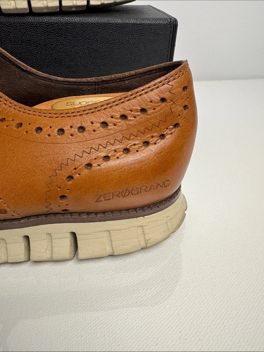 Cole Haan Men's ZERØGRAND Remastered Wingtip Oxfords Men’s Size 11M BRITISH TAN